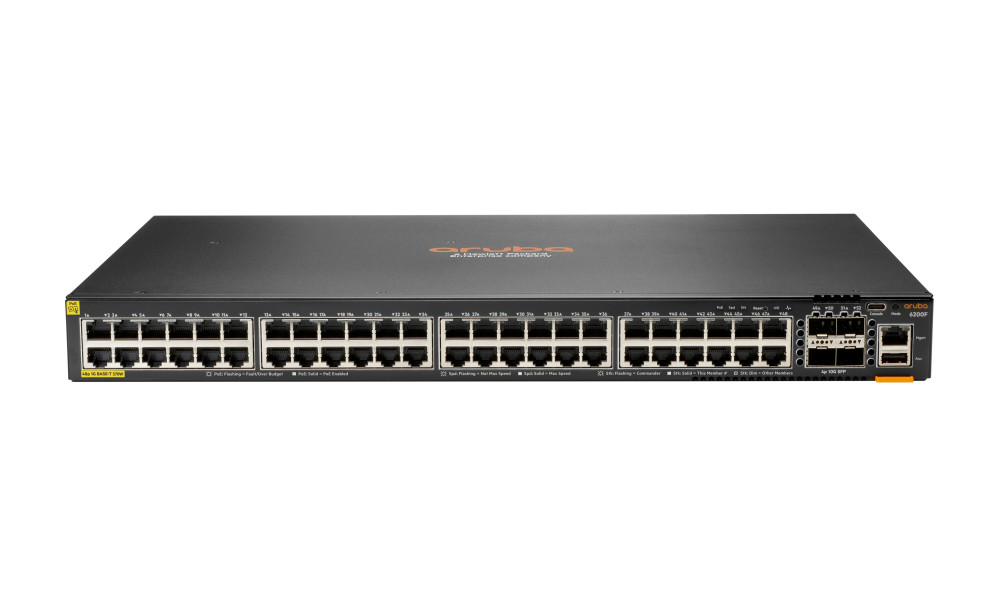 Switch HPE Aruba 2930F 48 Portas Gigabit Gerenciável JL726B