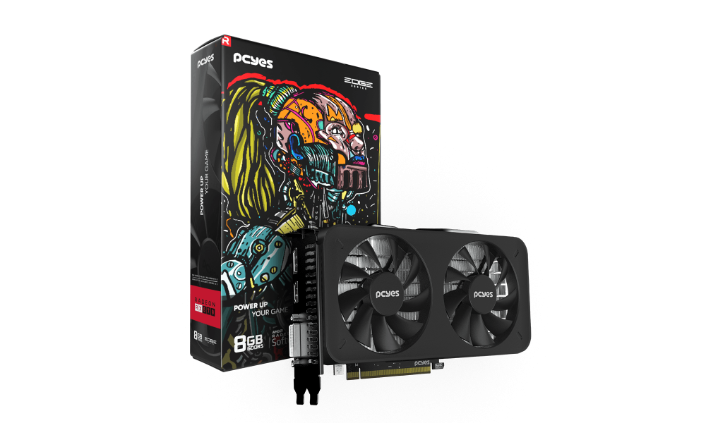 Placa de Vídeo RX 570 8GB PCYES EDGE	