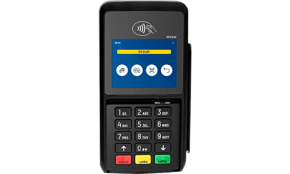 Pin Pad GERTEC PPC940, Conexão USB, com Tela Touchscreen, Preto 703.0009.5