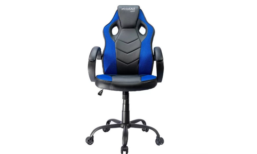 Cadeira gamer Mymax Mx0 preto e azul