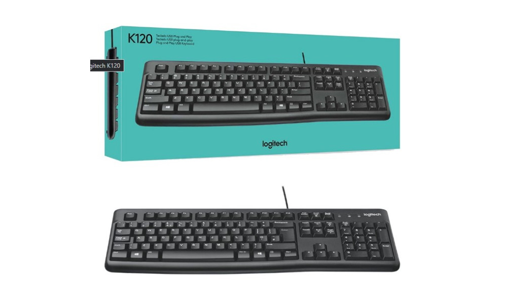 Teclado com Fio Logitech K120