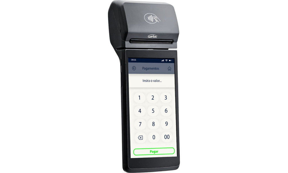 Terminal PDV SmartPOS Gertec GPOS720 com Impressora Integrada