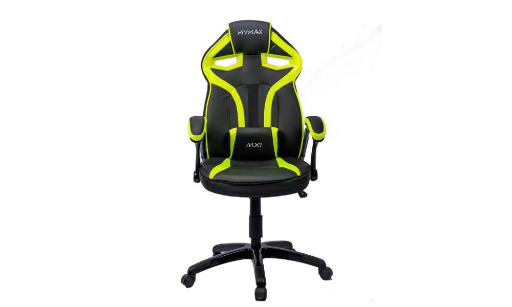 CADEIRA GAMER MX1 PRETA E VERDE