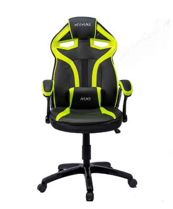 CADEIRA GAMER MX1 PRETA E VERDE