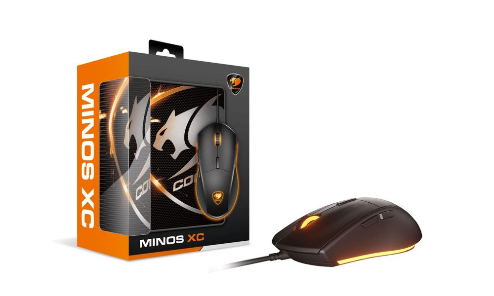 Kit Gamer Cougar Minos XC - Mouse Minos XC, LED, + Mousepad Speed XC, 260x210mm - 3MMXCWOB.0001