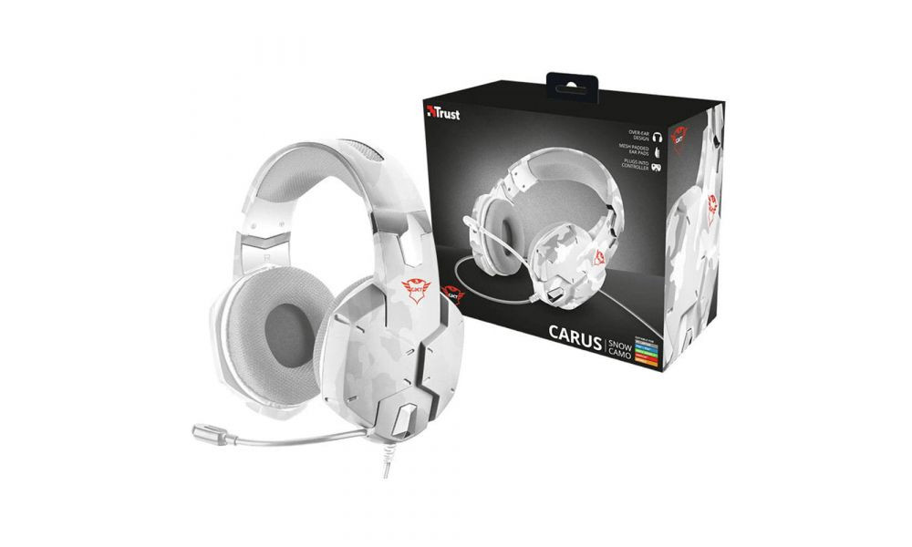 Headset 20864 Gxt-322w Carus Snow Camo Driver 50mm