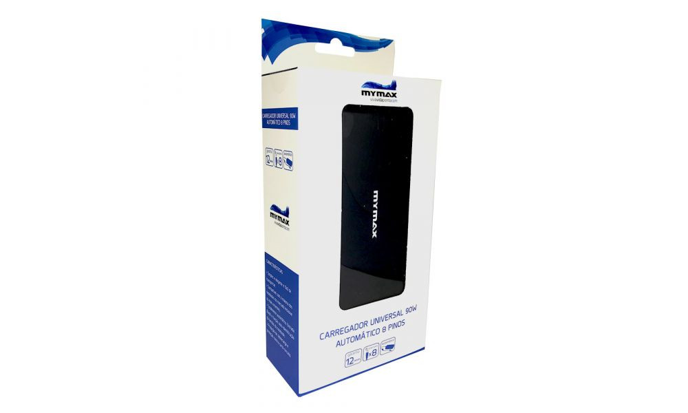 Carregador Universal Para Notebook  Automático 90W 8 Pinos MPNB-AD-800/90W