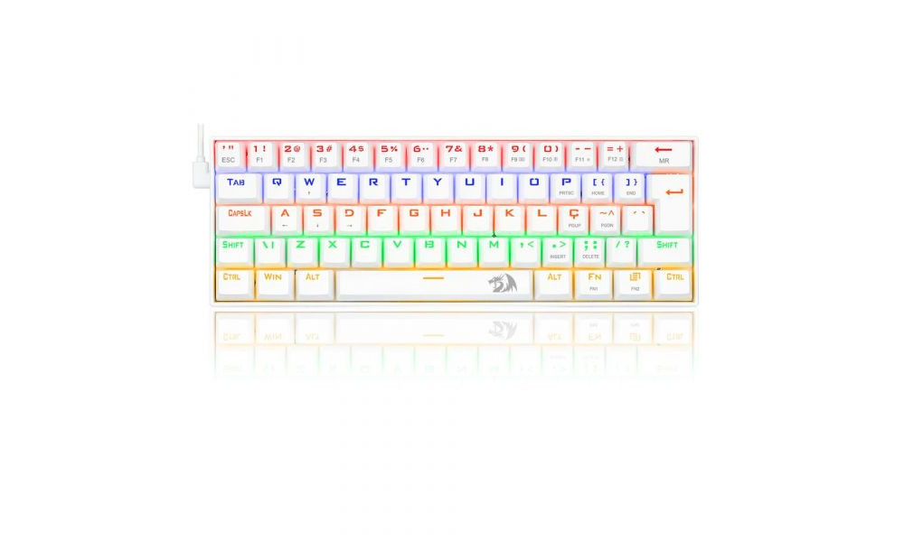 Teclado Gamer Mecanico Lakshmi WHT Switch Azul