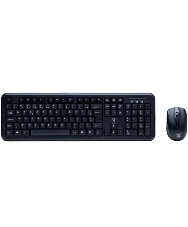 Mouse e Teclado Maxprint Exagon Preto