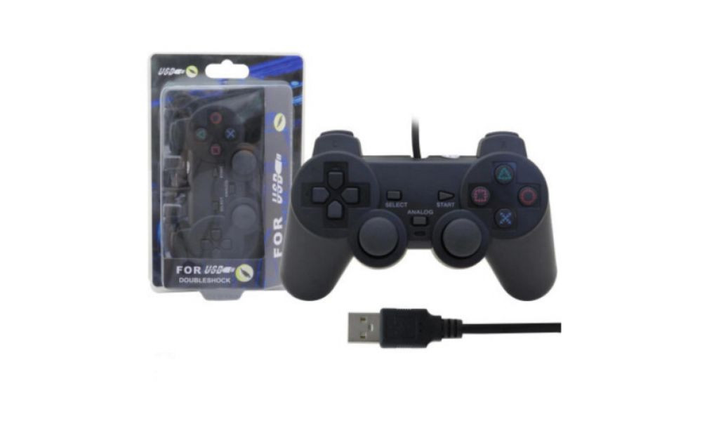 Controle Joystick Com Fio USB de Vídeo Game PC Kap-2U