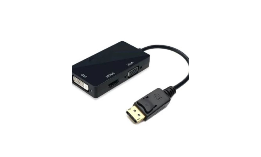 Conversor Displayport 3 Em 1 HDMI VGA E DVI AT-DP SHINKA