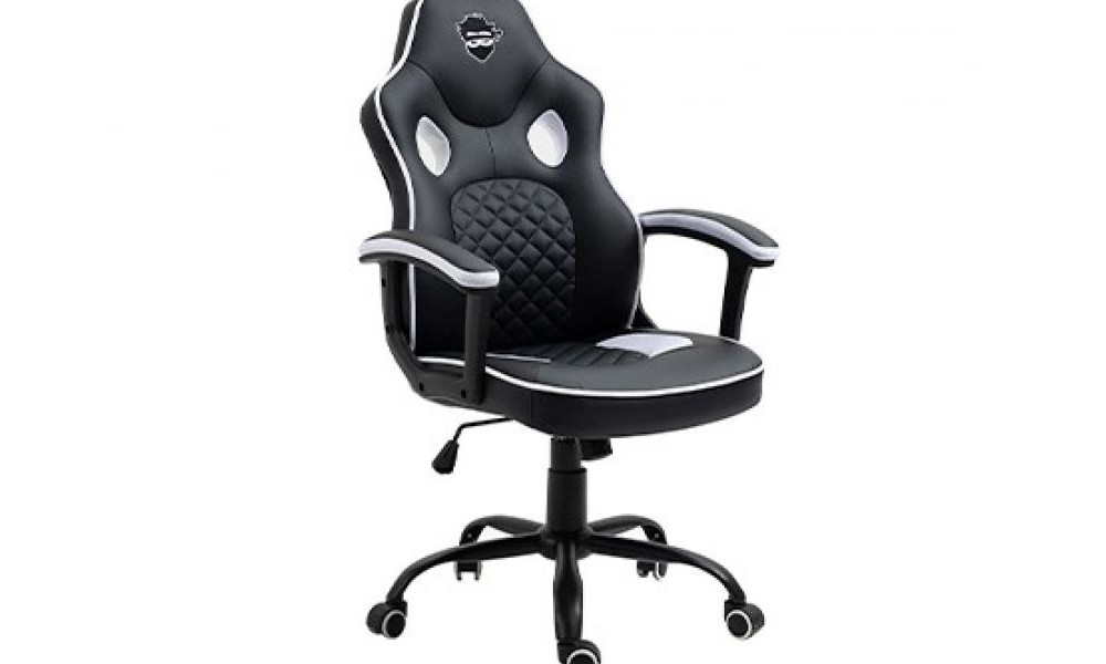 Cadeira Gamer Ninja Kaeru, Preto e Branco