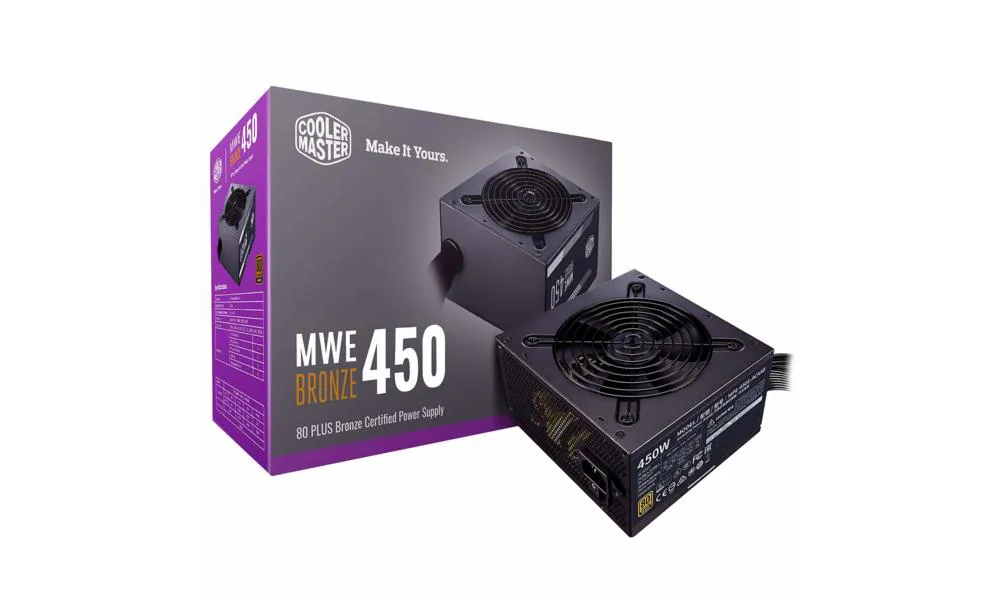 Fonte CoolerMaster MWE 450W 80P Bronze