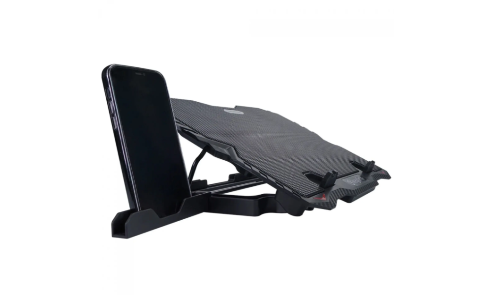 SUPORTE PARA NOTEBOOK COOLSTAND 2 MARCA KEYTIME PRETO COM 2 FAN KYT00020