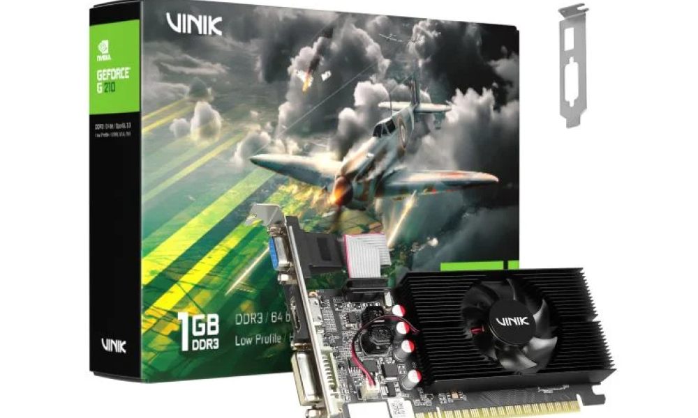 Gpu Nvidia Geforce G 210 1Gb Ddr3 64 Bit Vinik Low Profile Single Fan