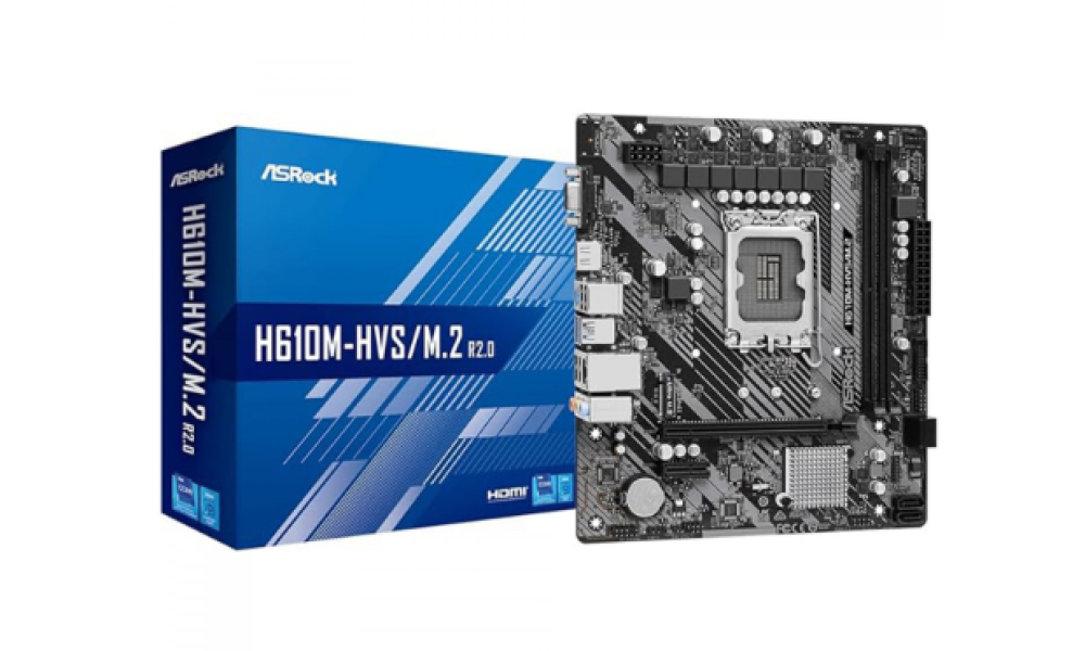 Placa Mãe Asrock H610m-hvs H610 Intel Lga 1700 12° Geração