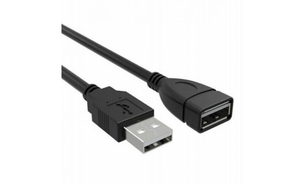 Cabo Extensor USB 2.0 AM + AF Com 150cm Preto - 03507