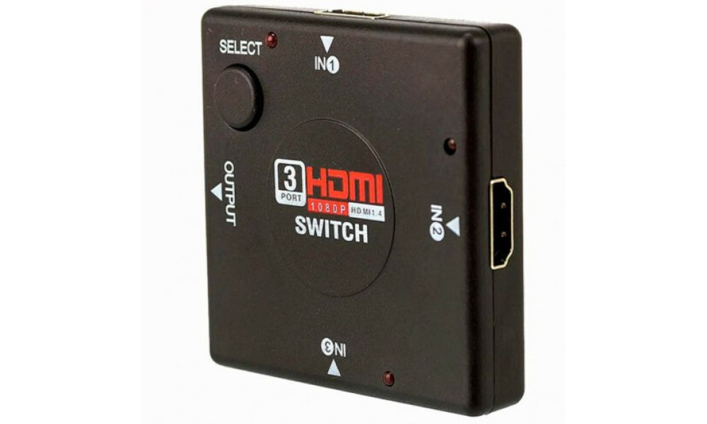 Switch Hdmi com 3 Entradas e 1 Saída Exbom - 0531