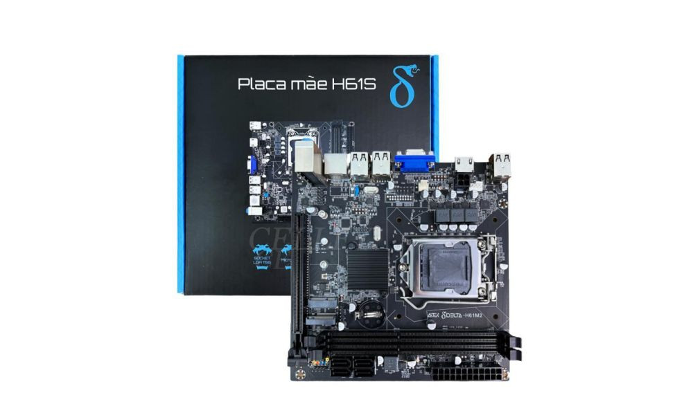 Placa Mãe Aitek Delta H61S DDR3 H61M2 USB 2.0 Micro ATX LGA 1155 PCI Express