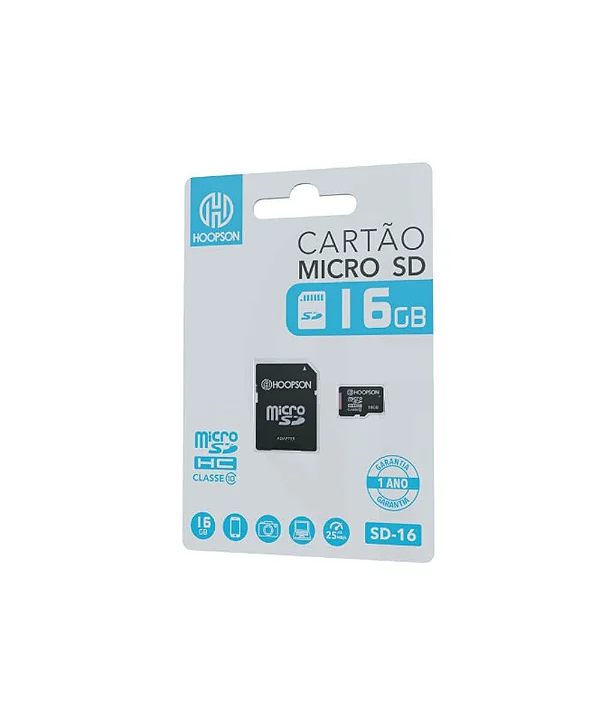 Cartão Micro SD Marca Hoopson 16GB SD-16