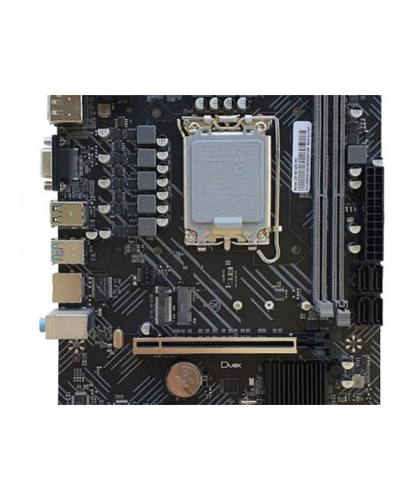 Placa Mãe Duex DX-H610 M2, Chipset H610, Intel LGA 1700, MATX, DDR4 - SEMI NOVA