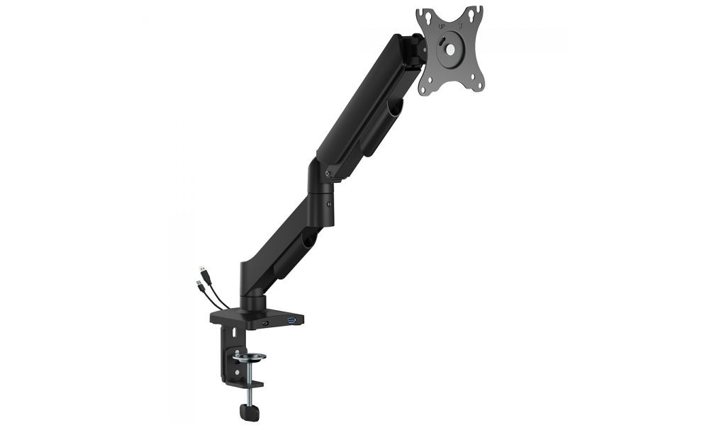 Suporte de Mesa Ergo Flexy Preto para Monitor Articulado com Suspensão 17 a 32 Bluecase