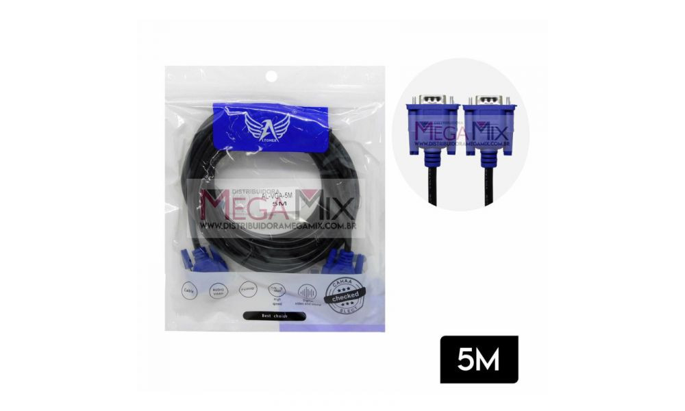 Cabo VGA para Monitor 5M AL-VGA-5M - Altomex