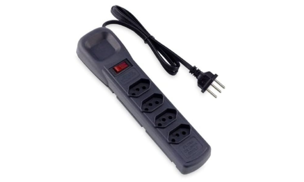 Filtro de Linha 4 Tomadas 10A 80cm de Fio, FT-004 Stars