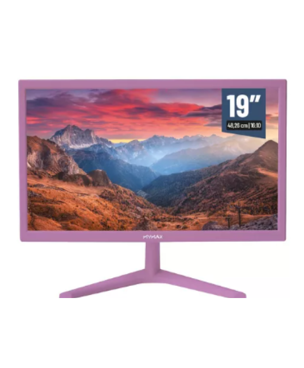 Monitor Mymax 19 polegadas HD LED HDMI/VGA Roxo MM191610HV/PR