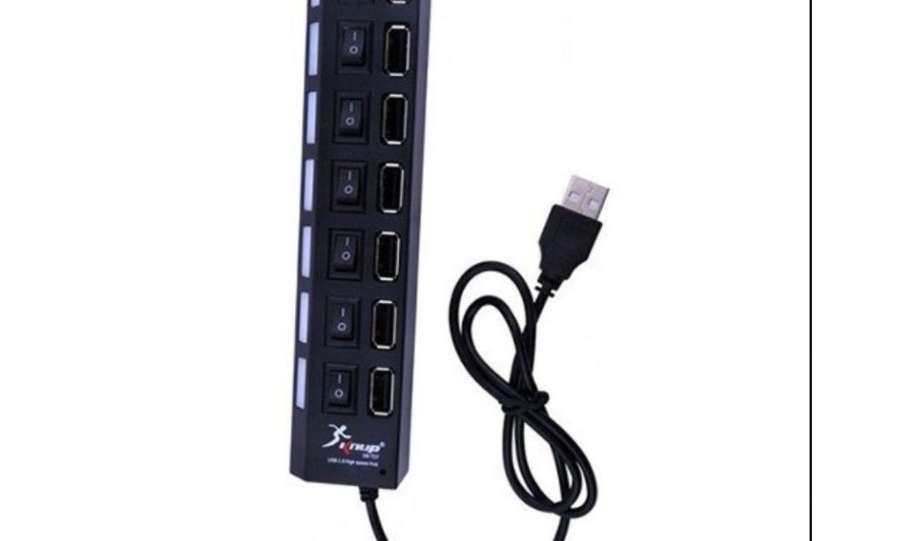 Hub USB 2.0 7 Portas HB-T57 - Knup