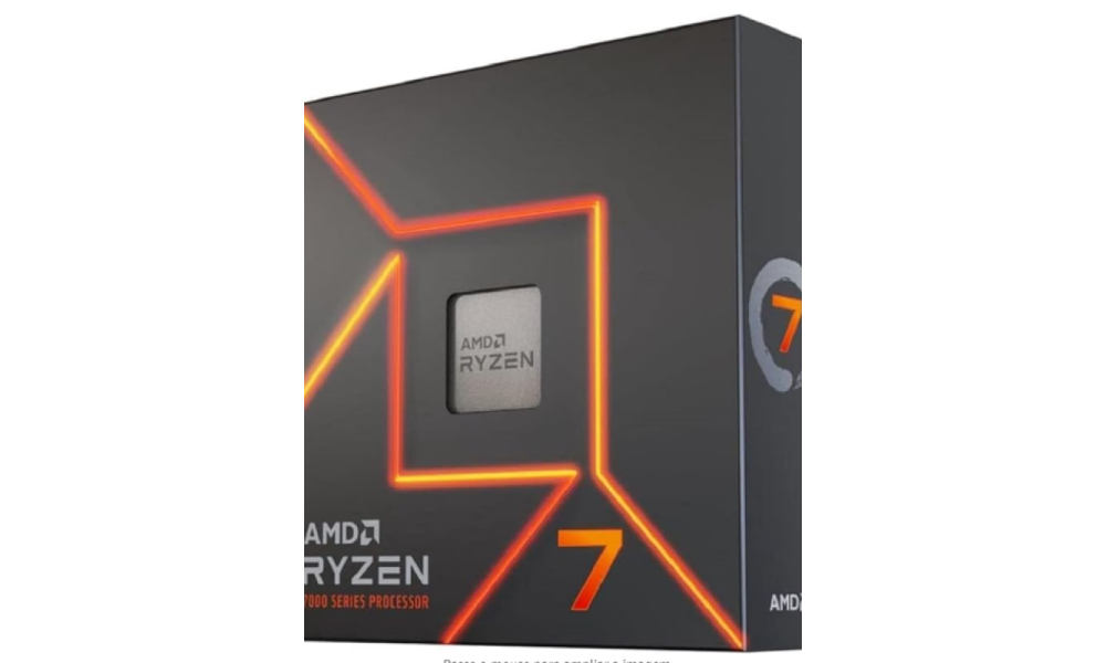 Processador AMD Ryzen 7 7700X Box (AM5/8 Cores/16 Threads/5.4GHz/40MB