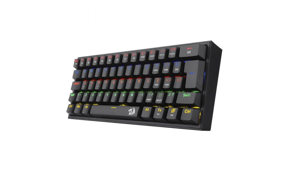 Teclado Mecaniro Redragon Fizz Rainbow - Black