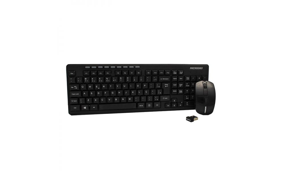 KIT Mouse e Teclado s/ Fio Microdigi MD-KB553GCM