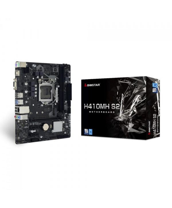 Placa Mãe Biostar H410MH S2, Intel LGA 1200, mATX, DDR4