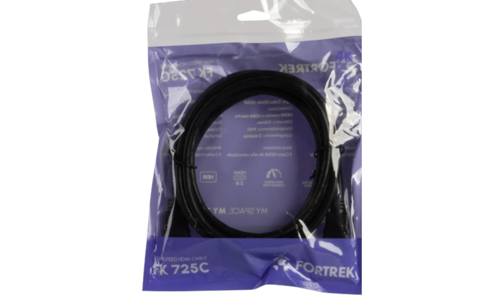 CABO HDMI 2.0 4K 3M FORTREK HD203