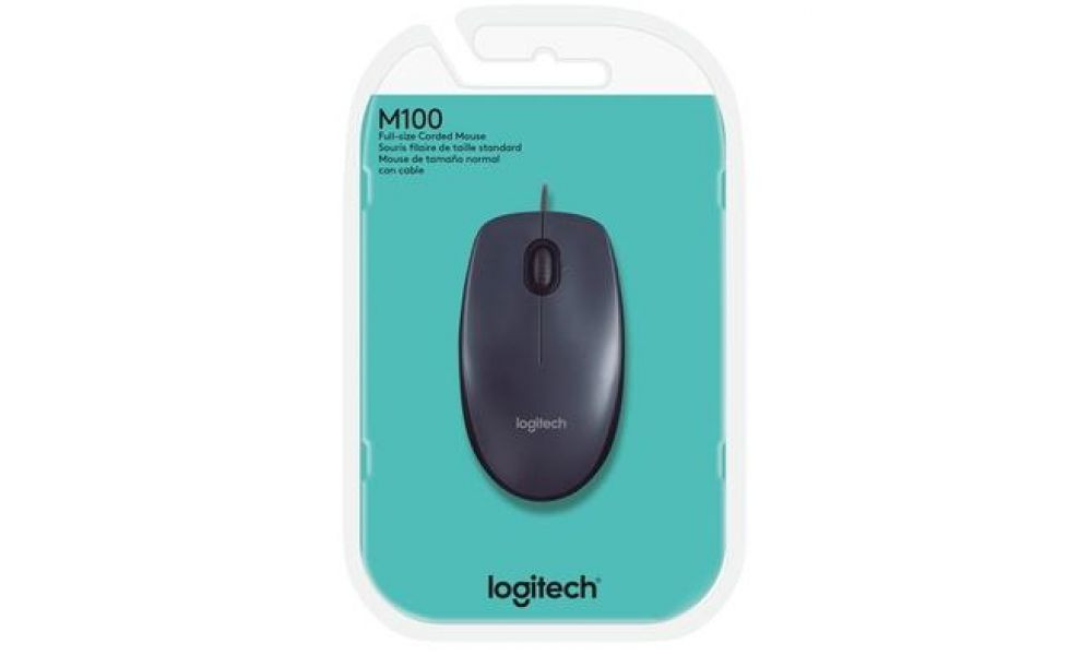 Mouse Logitech M100 Usb Preto - 910-001601