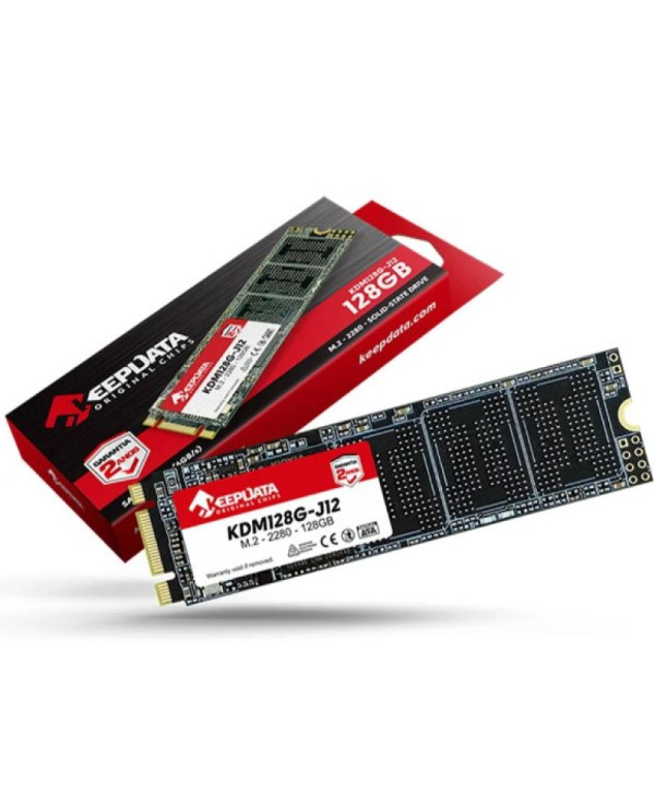 SSD 128GB Keepdata, M.2 2280, Sata Iii 6GB/s, Leitura 550mb/s, Gravação 500mb/s - KDM128G-J12