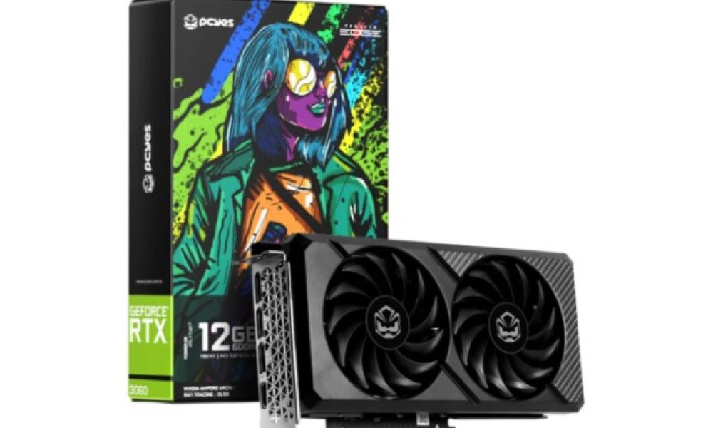 Placa de Vídeo PCYES RTX 3060 12GB GDDR6 Projeto Edge 
