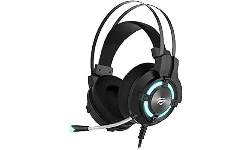 Headset Havit USB 7.1 Iluminação LED 0HZ-20KHz, Driver 40mm, HAVIT, HV-H2212U, Preto