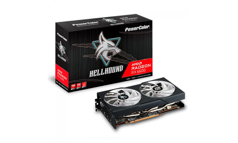 Placa de Vídeo RX 6600 Powercolor Hellhound 8GB GDDR6