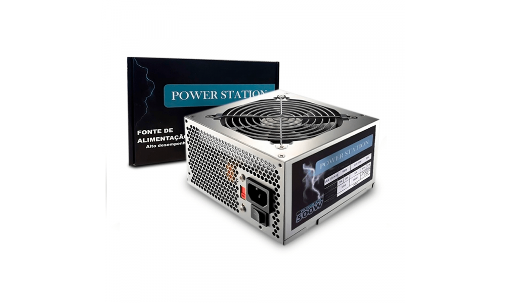 Fonte Power Station ATX PS-500W Bivolt 500w