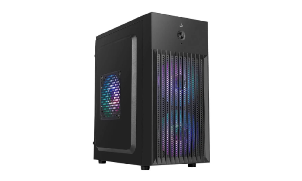 Gabinete Office Rise Mode X1 Black, Mini Tower, M-ATX, Preto - OPEN BOX