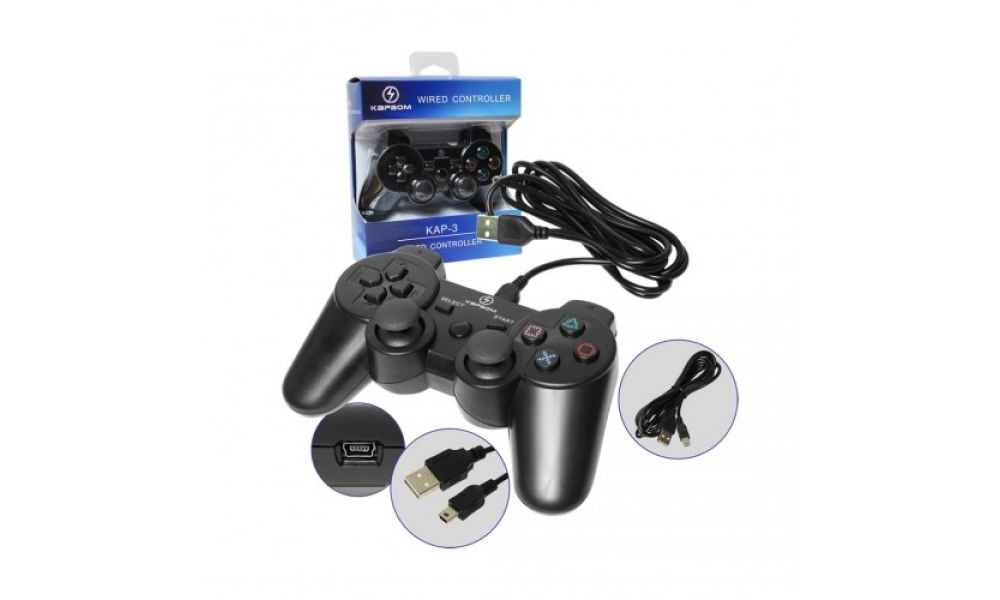 Controle Com Fio PS3 Dualshock Joystick - Kap-3