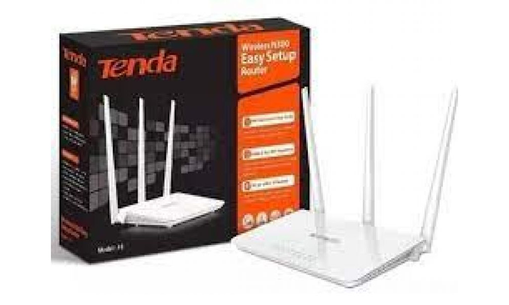 ROTEADOR TENDA F3 300MBPS 3 ANTENAS 5dBi 3LAN/1WAN