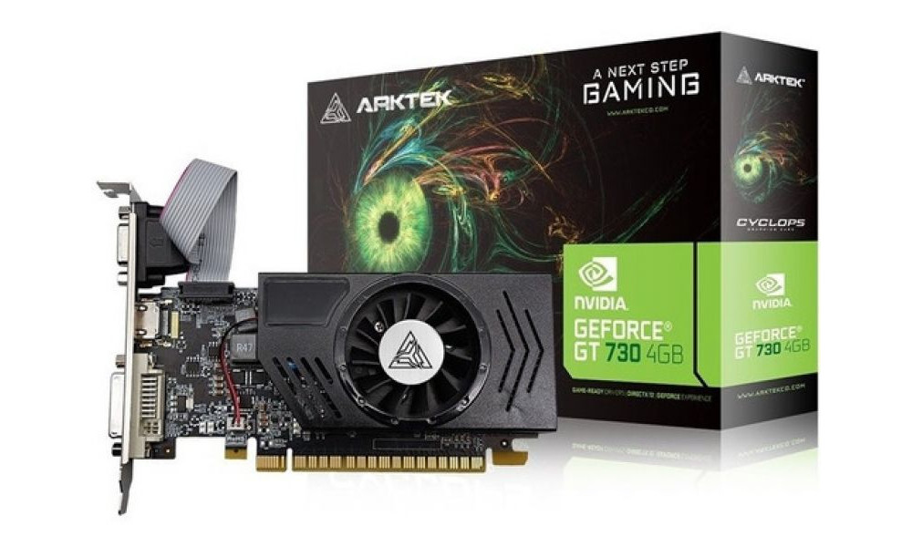 Placa de Vídeo Arktec Geforce GT730 4GB DDR3 128Bit