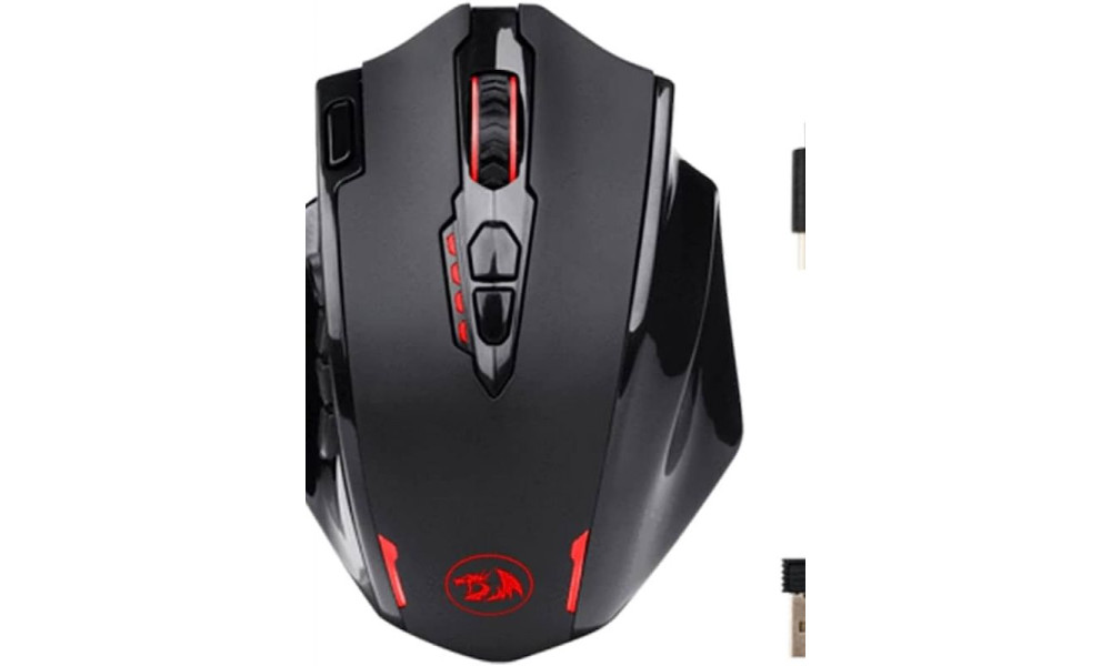 Mouse gamer Redragon  sem fio M913 Impact Elite RGB com fio/sem fio de 16000 DPI com 16 botões programáveis