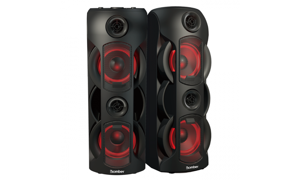 Caixa de Som BOMBER Party 800 Bluetooth Super Potência 50 Watts RMS - Bomber