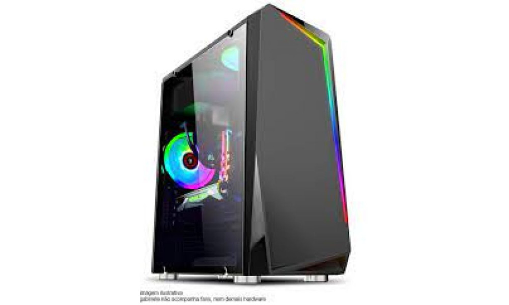 Gabinete Gamer Gamemax Preto Infinit M908-tr Rgb Vidro