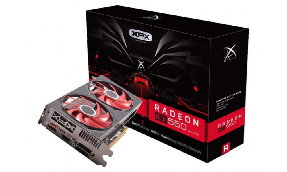 Placa de vídeo XFX RX550 4GB RX 550
