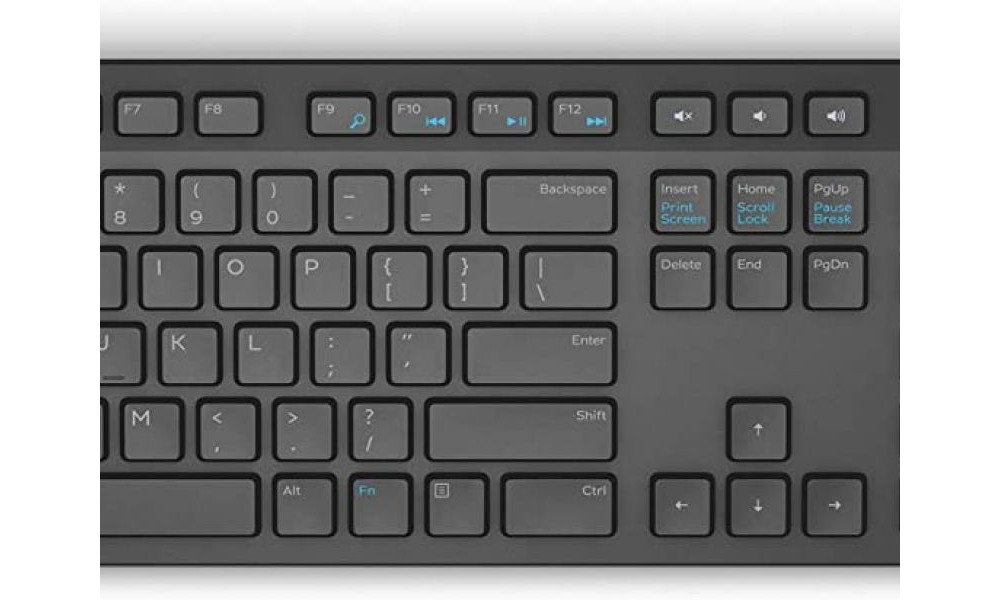 Teclado e Mouse Wireless KM636, Preto, Box Parda - DELL